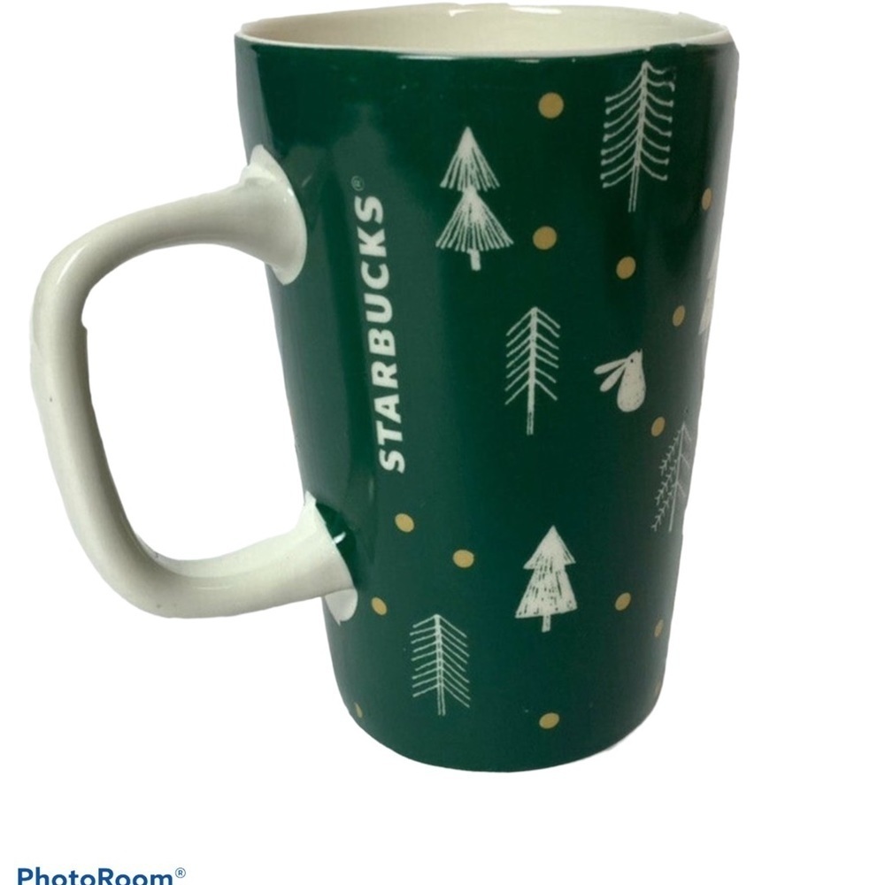 Starbucks green tall  holiday coffee mug